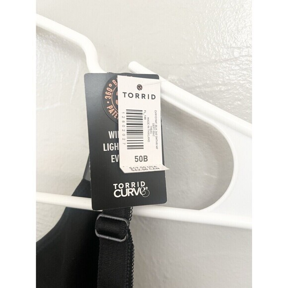 Torrid Curve Wire-Free Lightly Lined Everyday Bra Back Smoothing Size 50B New - Picture 2 of 8